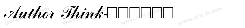 Author Think字体转换